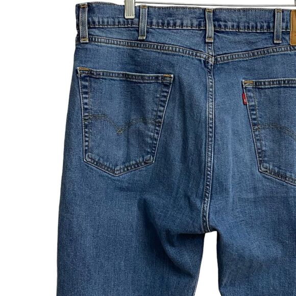 Levi's Men's 505 Straight Leg Blue Jeans Size 40x30 Regular Fit Medium Wash - Picture 7 of 16